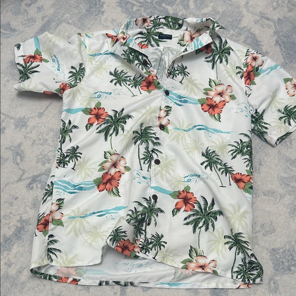 Tropical Floral Men's Polo Shirt